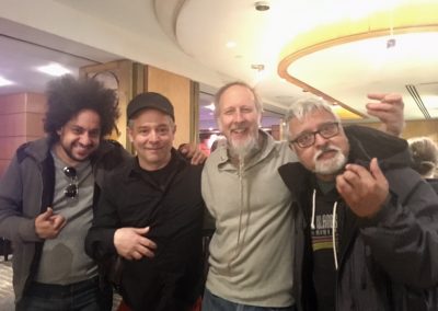 Guitar Summit at APAP (L-R): Diego Figueiredo, Will Bernard, Rolf Sturm, Fareed Haque (Photo by Jenna Mammina)